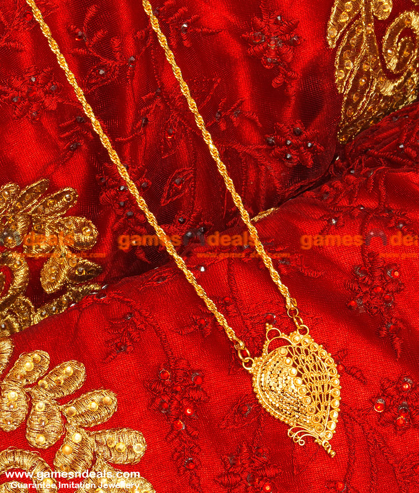 BGDR31 Gold Plated Traditional Plain Chain Trendy Dollar Design